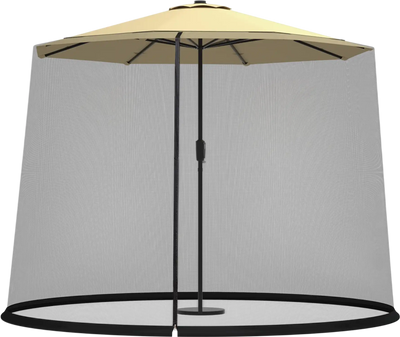 Costway 9'-10' Outdoor Umbrella Mosquito Bug Insect Net 03679542 New