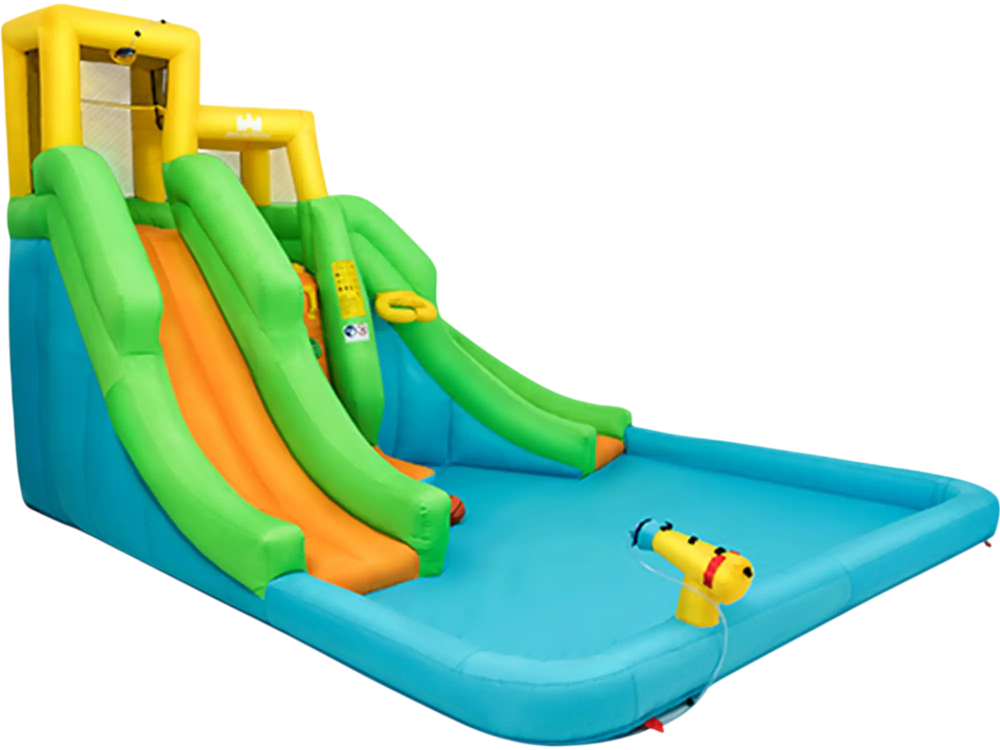 Inflatable Water Park Bounce House with Climbing Wall without Blower