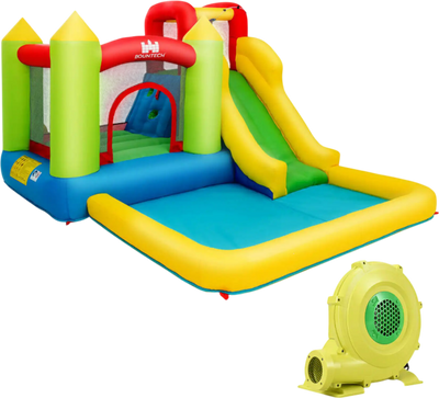 Costway Outdoor Inflatable Bounce House Water Park w/ 480W Blower 06379581 New