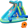 Hippo Inflatable Water Slide Bounce House with 740W Blower