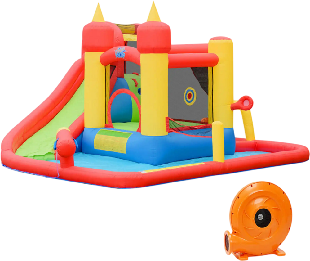 Inflatable Blow Up Water Slide  Bounce House with 740 W Blower