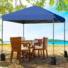 8’x8' Outdoor Pop up Canopy Tent  w/Roller Bag-Blue - Gallery View 1 of 12