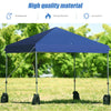 Blue 8’x8' outdoor pop-up canopy tent with adjustable height, sturdy steel frame, ideal for outdoor activities.