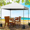 8’x8' Outdoor Pop up Canopy Tent  w/Roller Bag-White - Gallery View 1 of 12