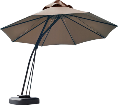 Costway Outdoor Cantilever Umbrella 11 Ft. with Base and Wheels New