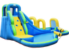 Inflatable Water Slide Kids Bounce House with Water Cannons and Hose Without Blower
