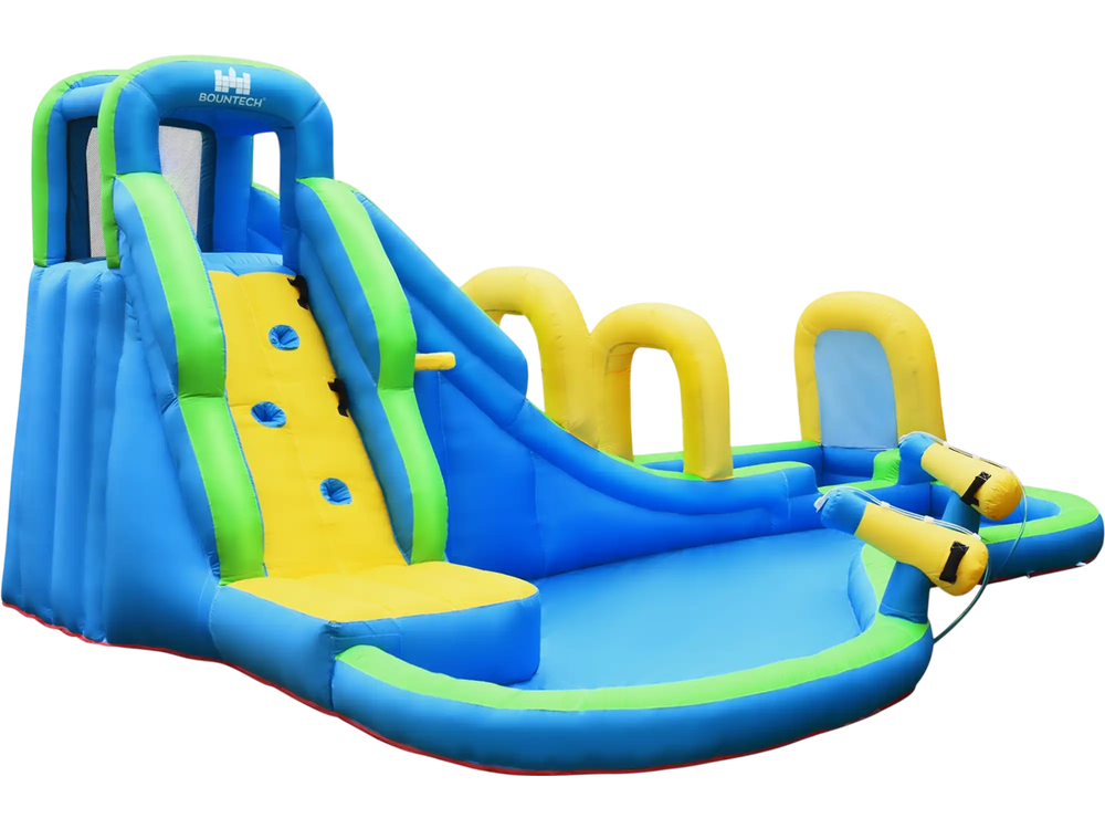 Inflatable Water Slide Kids Bounce House with Water Cannons and Hose Without Blower