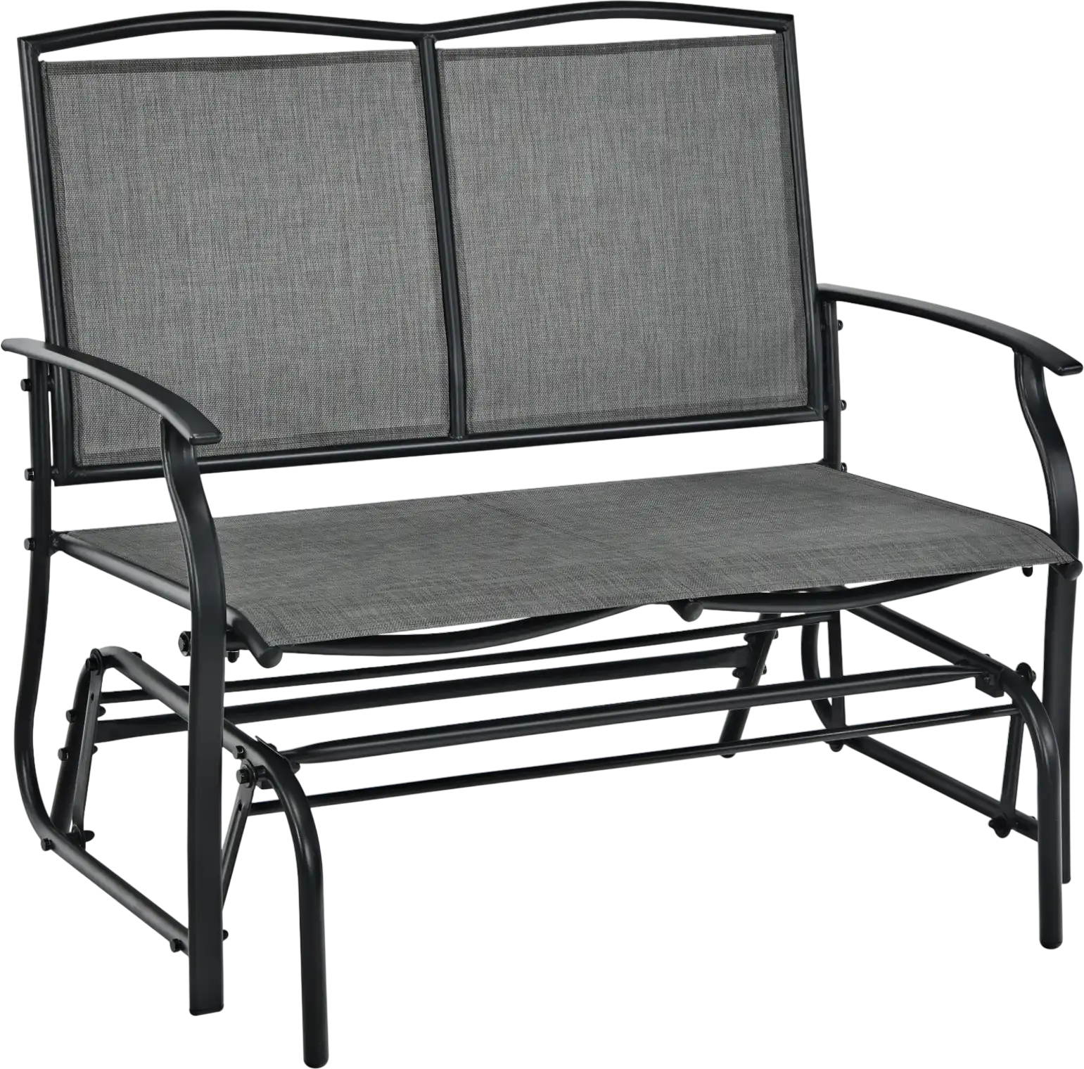 Costway Outdoor Iron Patio Glider Rocking Chair 13945780 New