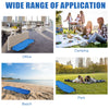 Portable folding camping cot with breathable 600D Oxford cloth, ideal for outdoor activities like camping and hiking.