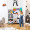 Kids Toy and Book Organizer Children Wooden Storage Cabinet with Storage Bins - Gallery View 1 of 10