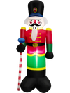 8 Feet Inflatable Nutcracker Soldier with 2 Built-in LED Lights