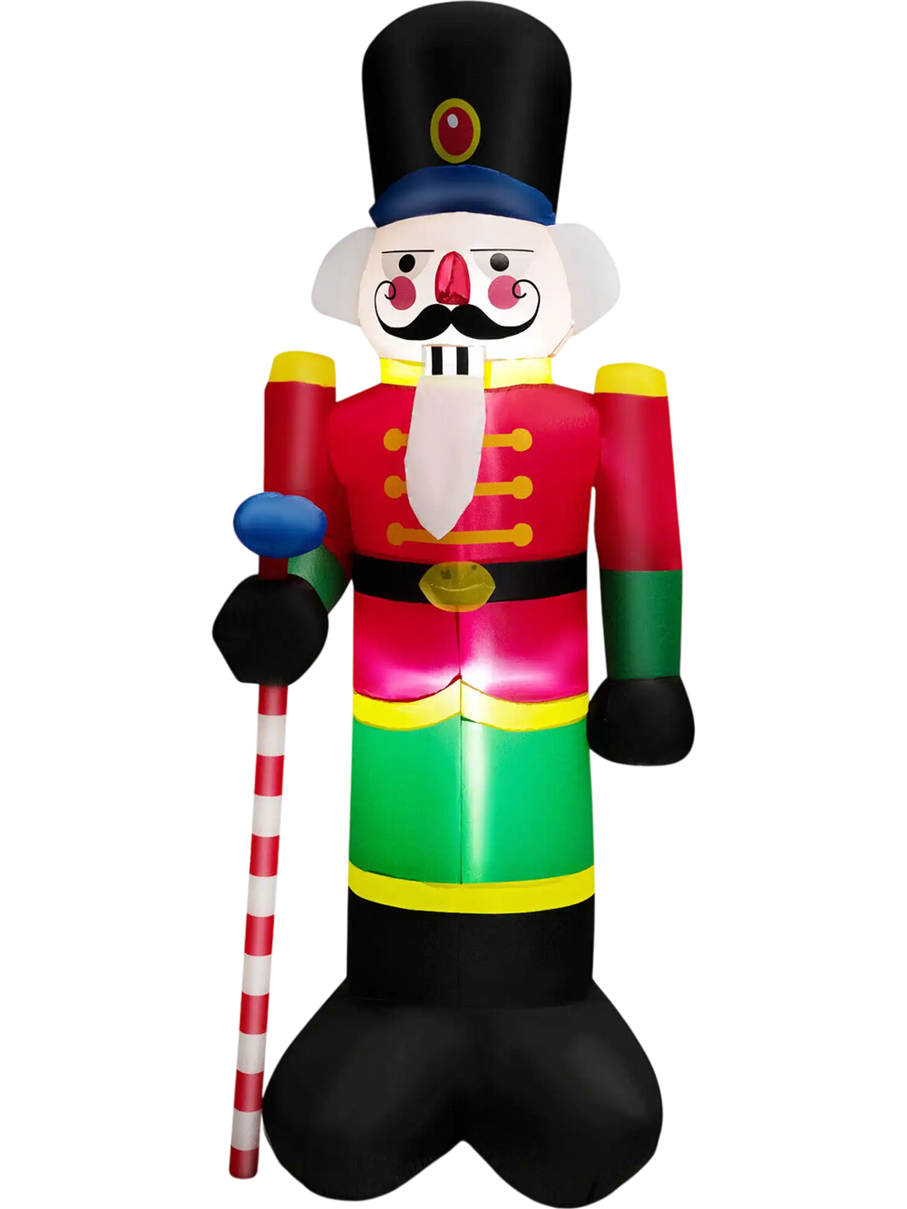 8 Feet Inflatable Nutcracker Soldier with 2 Built-in LED Lights
