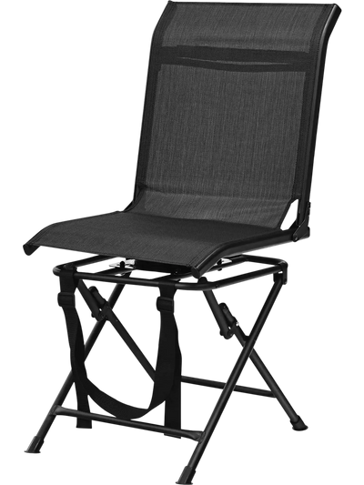 Costway All-Weather Outdoor 360° Swivel Foldable Hunting Chair Iron Frame 97145236 New