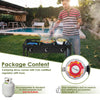 Portable propane 3 burner gas cooker with sturdy cast iron design, adjustable firepower, and detachable legs for easy.