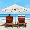 Patio resin umbrella base with wicker style, 22 lbs, designed for stability and compatibility with 1.5" or 1.9".