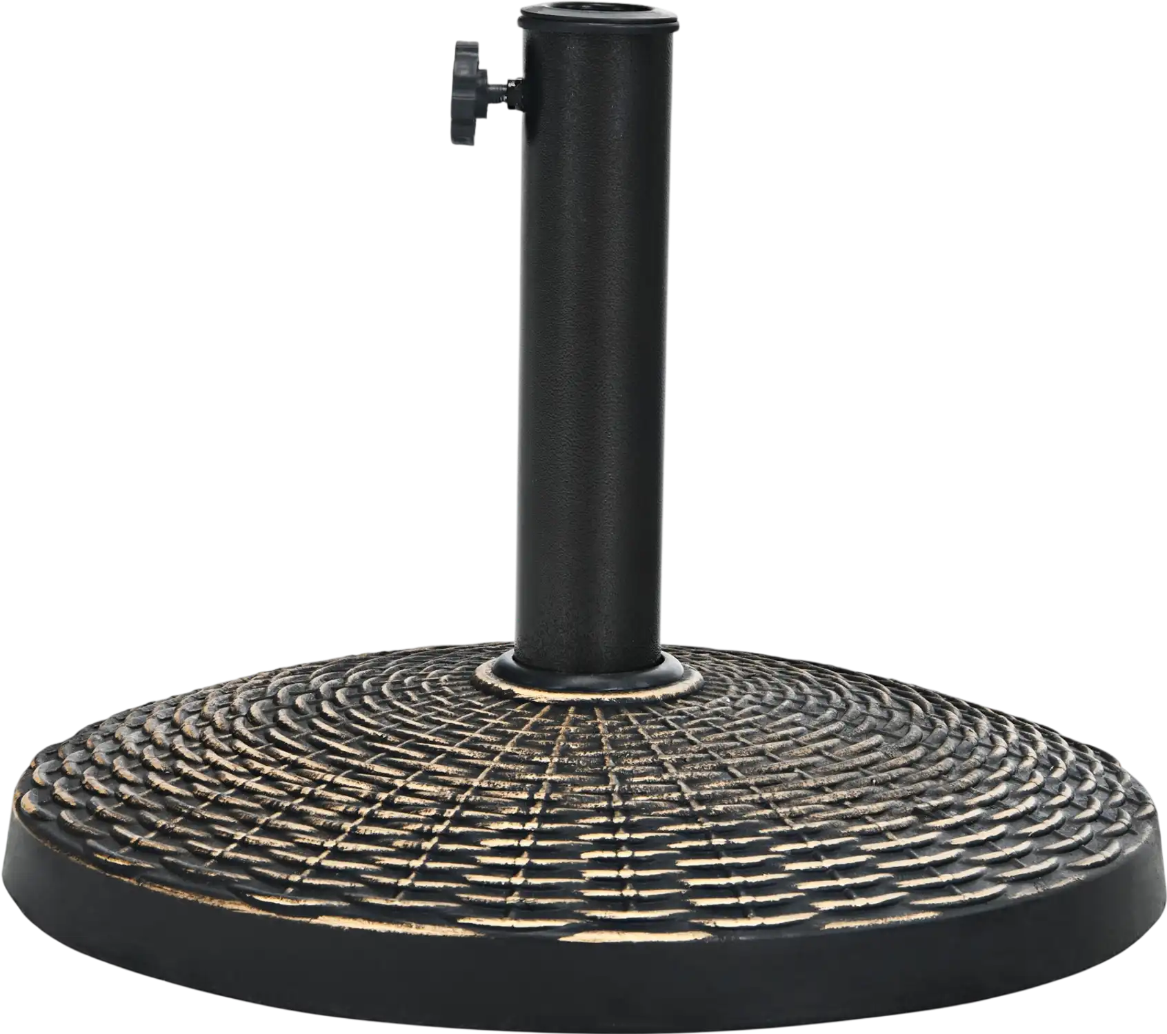 Costway 22 lbs Patio Resin Umbrella Base Wicker Style Outdoor 82034159 New