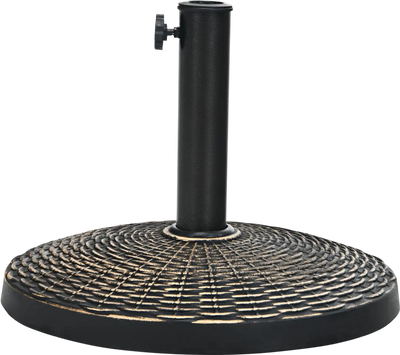Costway 22 lbs Patio Resin Umbrella Base Wicker Style Outdoor 82034159 New