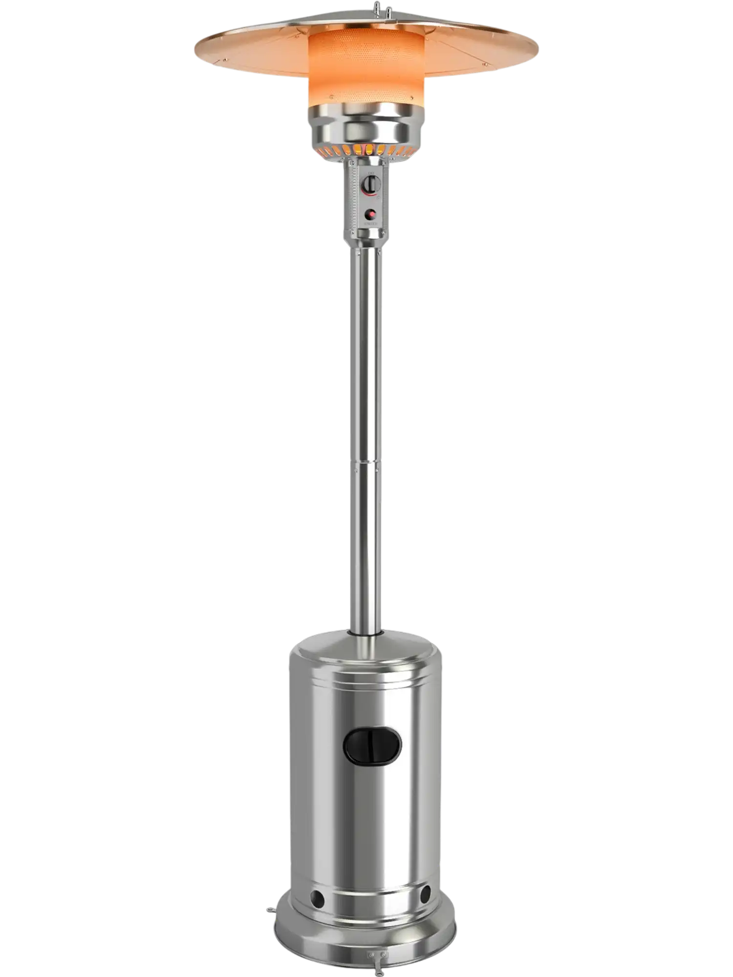 Costway 50000 BTU Stainless Steel Propane Patio Heater w/ Trip-Over Protection 31604285 New