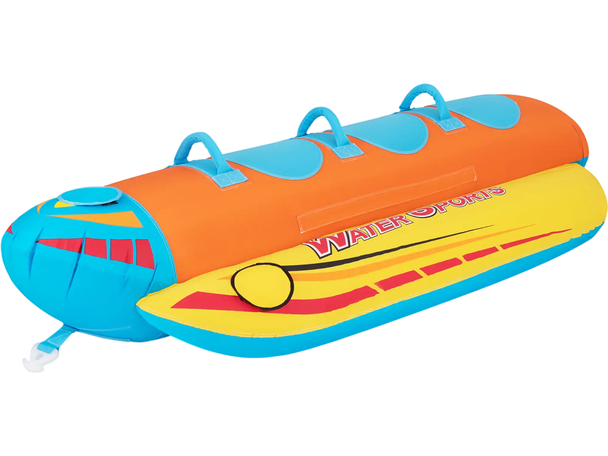 Costway 3-Person Inflatable Banana Boat w/ EVA-Padded Seats & Handles 56489132 New