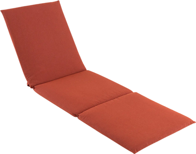 Costway Outdoor Chaise Lounge Cushion Patio Folding Pad Orange 71823495 New