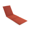 Outdoor Chaise Lounge Cushion Patio Furniture Folding Pad with Fixing Straps-Orange - Gallery View 1 of 5