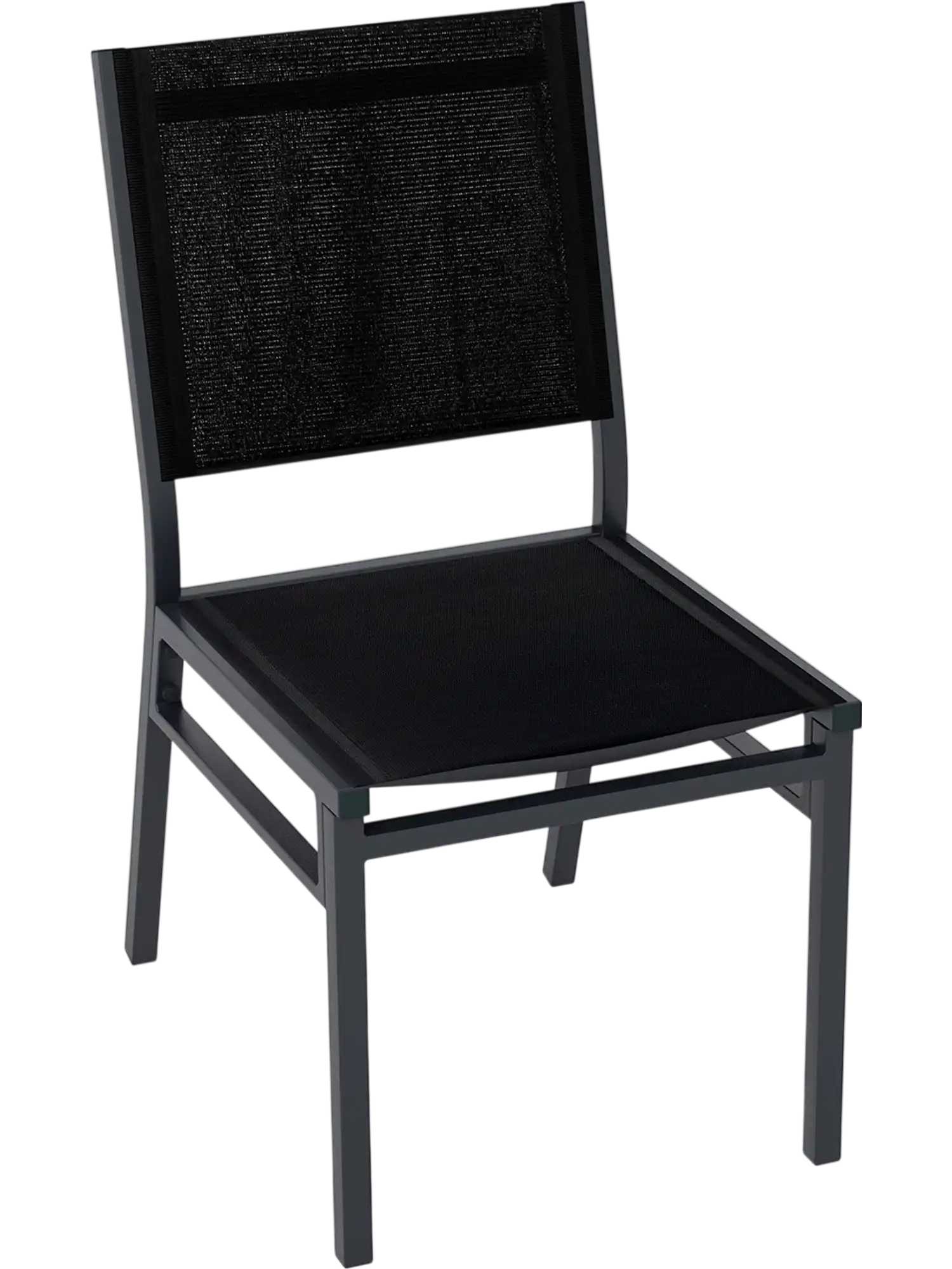 Costway Outdoor Patio Dining Chairs Breathable Seat Back Aluminum 41923576 New