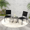 Outdoor Dining Chairs with Breathable Seat and Backrest for Backyard Porch Poolside-Set of 2 - Gallery View 1 of 9