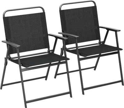 Costway Outdoor Folding Beach Chairs Breathable Seat Set 41369827 New