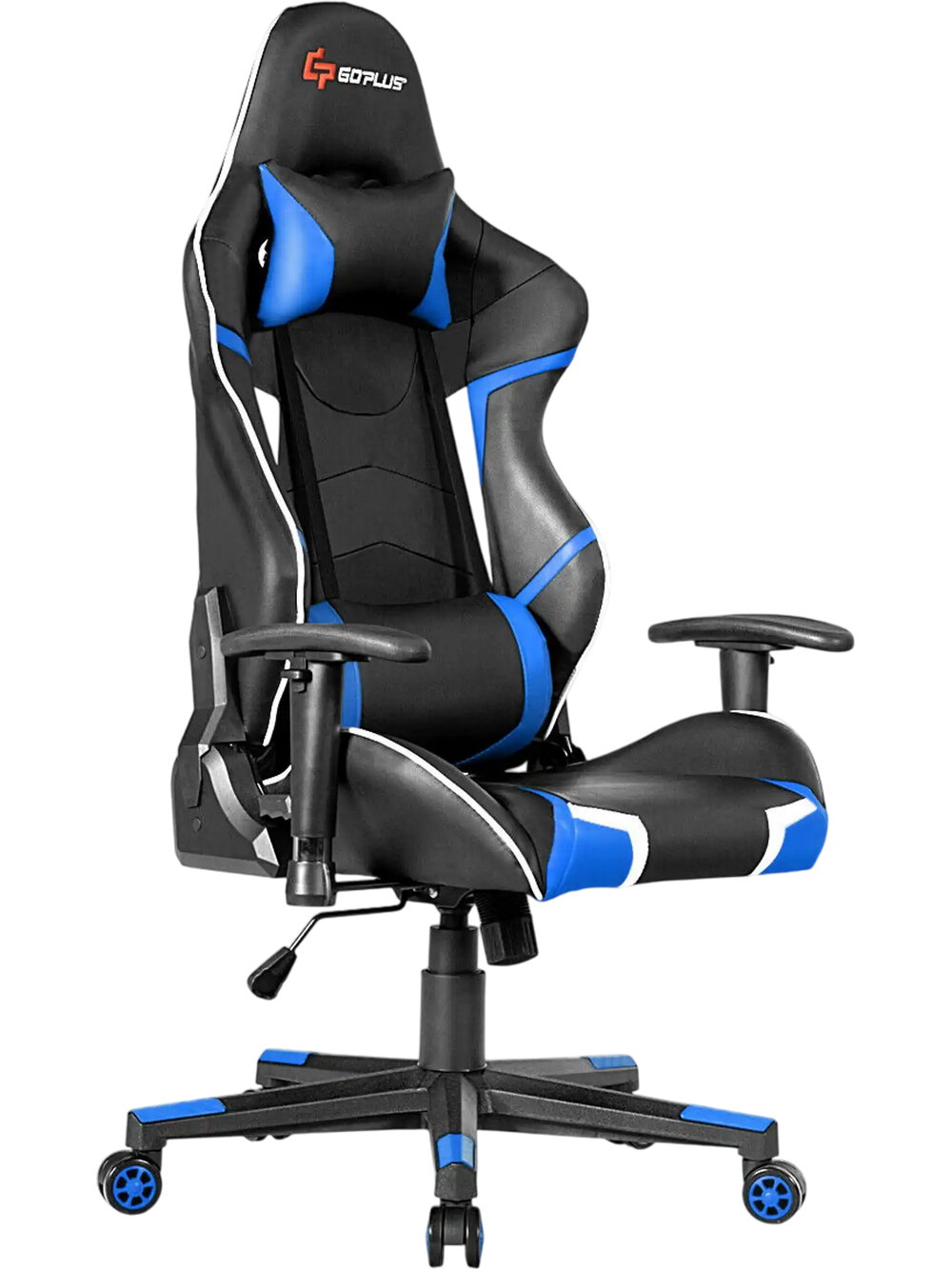 Lumbar Support  Massage Gaming Reclining Racing Chair - Gallery View 1 of 12