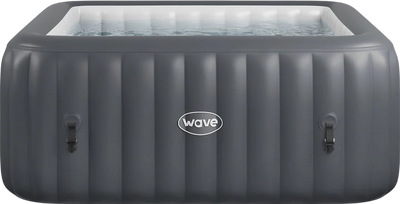 Wave Pacific Inflatable Hot Tub 6-Person Square with Integrated Heater New
