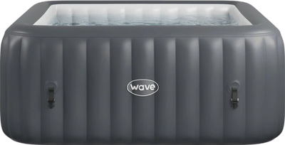 Wave Pacific Inflatable Hot Tub 6-Person Square with Integrated Heater New