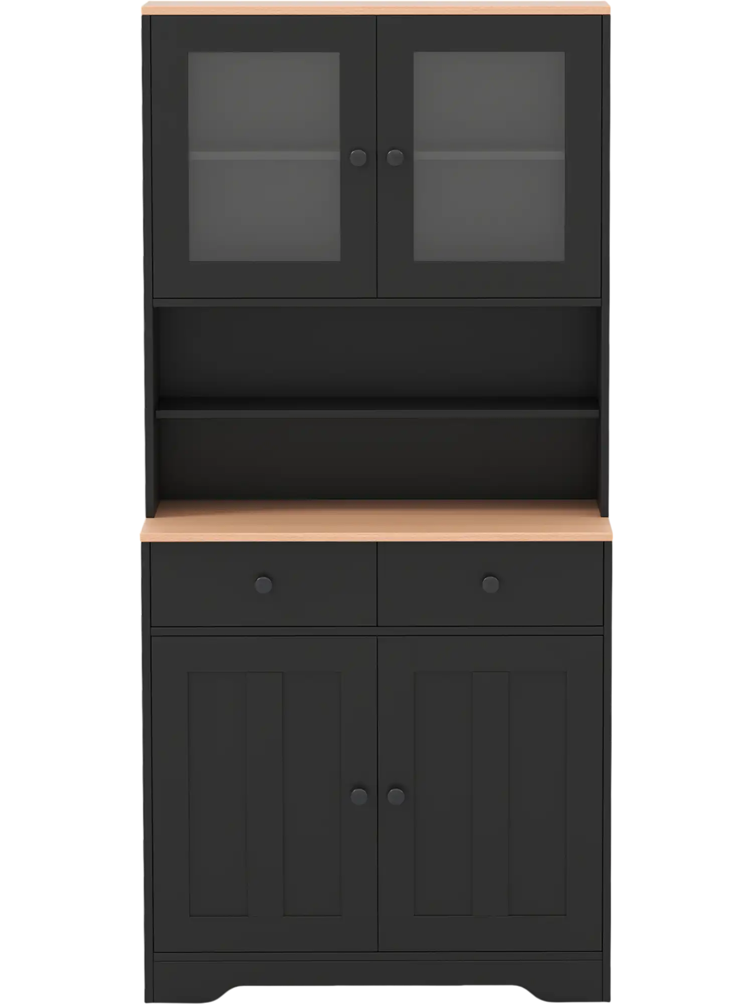 Costway Pantry Cabinet 2 Removable Shelves 624157398 New