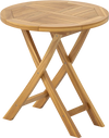 Patio Teak Wood Dining Table with Slatted Tabletop and Sturdy X-Shaped Frame