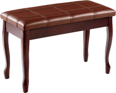 Costway Solid Wood PU Leather Piano Bench with Storage 21368457 New