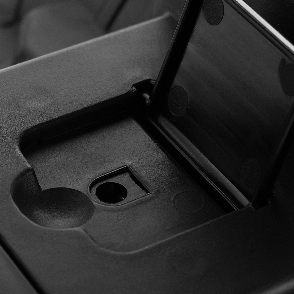 Close-up of the height adjustable seat mechanism for the 6V Kids Electric Ride-on Truck in pink, ensuring sturdy.