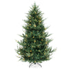 Pre-lit artificial Christmas tree with 778 branch tips, warm white LED lights, and a sturdy metal base for festive.