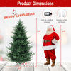 7 FT pre-lit artificial Christmas tree with 778 PVC and PE branch tips, featuring warm white LED lights for festive.