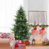 6/7/8 FT Pre-Lit Artificial Hinged Xmas Tree with 778/1480 PVC and PE Branch Tips-L - Gallery View 1 of 11