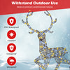 Pre-lit 4.6 feet Christmas reindeer with 170 LED lights, weather-resistant design for garden and yard decoration.