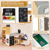Pretend play grocery store set featuring dual blackboards, shopping cart, and cash register for immersive play.