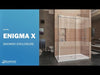 DreamLine Enigma-X Sliding Shower Door Frameless 44-48" W x 76" H Stainless Steel New