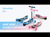 isinwheel Mini Pro 2-in-1 Electric 3 Wheel Scooter and Height Adjustable For Kids New