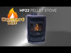 ComfortBilt HP22 2,800 sq. ft. EPA Certified Pellet Stove with Auto Ignition 55 lb Hopper Brown New