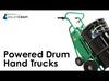Valley Craft Powered Drum Hand Truck with Pneumatic Wheels 800 Lb Capacity F89484 New