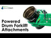 Valley Craft Powered Drum Clamp Tilt and Rotate Forklift Attachment 2000 Lb Capacity Battery Powered F89815A5 New