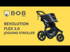 Bob Gear Revolution Flex 3.0 Jogging Stroller Single Seat All-Weather Graphite Black New