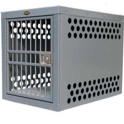 Zinger 10-DX4500-2-FD Deluxe Stationary Heavy Duty Aluminum Dog Crate Professional 4500 24