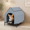 Large/Middle/Small Outdoor Elevated Pet House with Ventilated Windows-S - Gallery View 1 of 10
