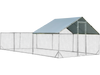 Large Metal Chicken Coop with Waterproof and Sun-proof Cover