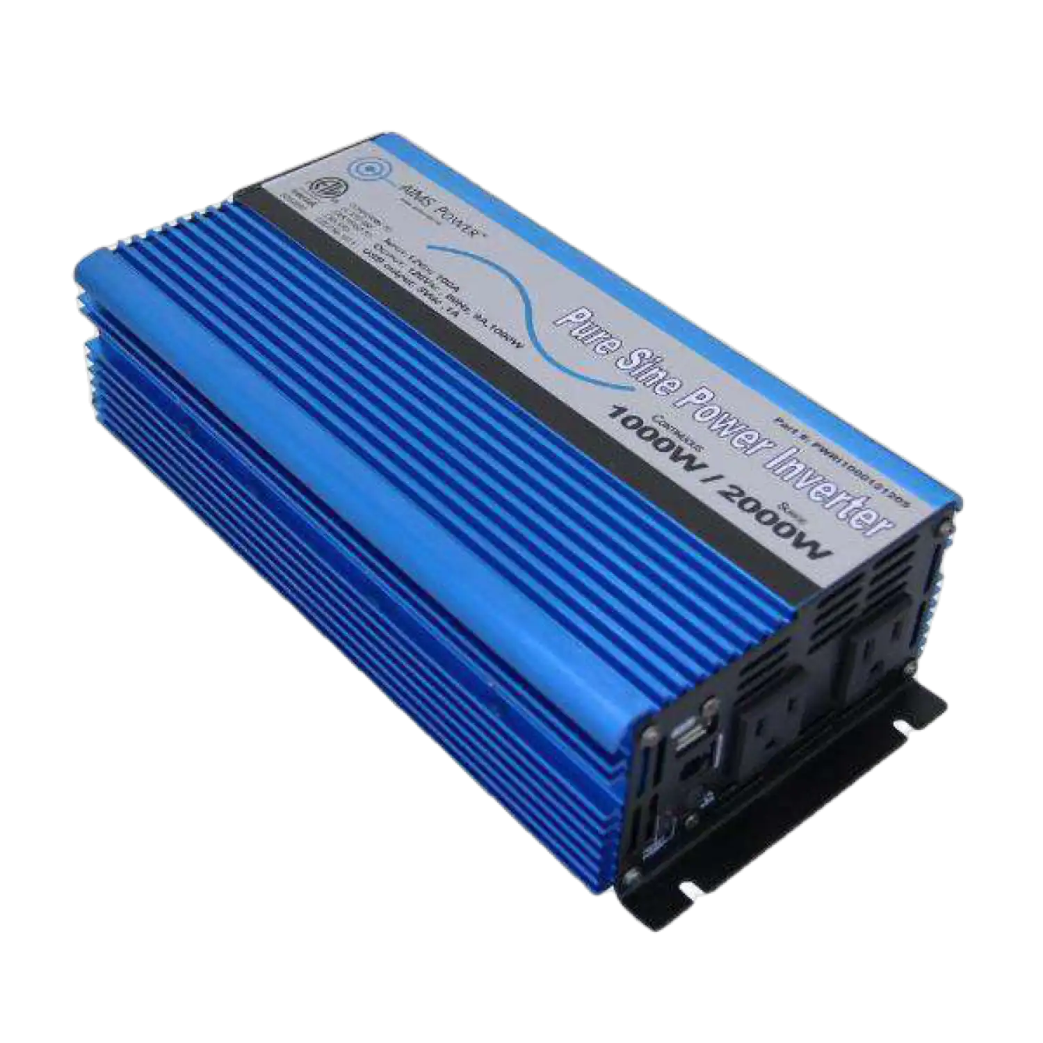 Aims Power PWRI100012120S 1000 Watt Pure Sine Power Inverter w/ USB Port & Remote Port New